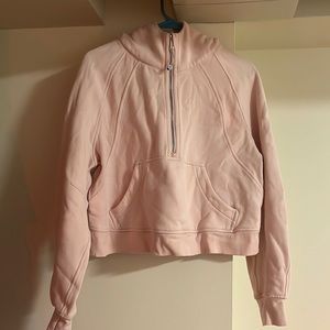 Pink scuba zip up